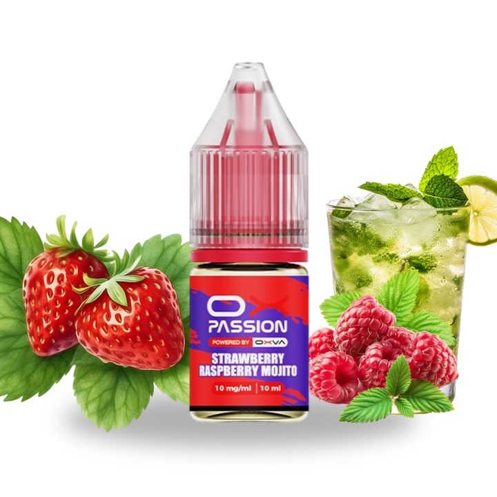 Lichid Tigara Electronica Oxva Ox Passion 20mg, 10 ml - Strawberry Raspberry Mojito