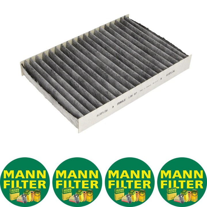 Filtru habitaclu cu carbon activat Auto Mann Filter CUK 2945 pentru NISSAN KUBISTAR, RENAULT CLIO II, CLIO II/HATCHBACK, KANGOO, KANGOO EXPRESS, MEGANE I, MEGANE I CLASSIC, MEGANE I COACH 1.2-Electric 08.95, 4 stickere Mann Filru