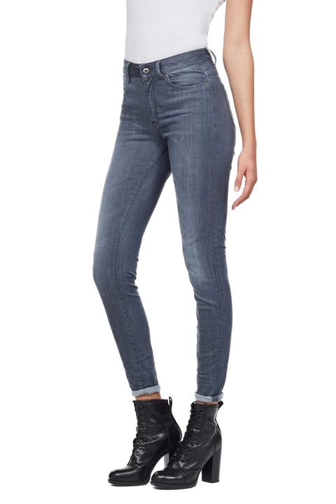 Blugi de damă G-Star RAW Shape High Super Skinny, Gri Render Ultimate Stretch, Bumbac, Albastru, Albastru