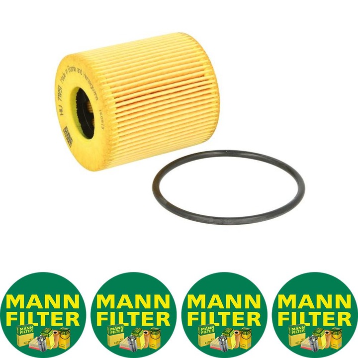 Filtru ulei Auto Mann Filter HU 711/51 X pentru DS DS 3, DS 4, DS 4 II, DS 5, DS 7, DS 9, VOLVO C30, C70 II, S40 II, S80 II, V50, V70 III, CITROEN BERLINGO, BERLINGO MULTISPACE, BERLINGO/MINIVAN, C2 1.1-3.6 06.96, 4 stickere Mann Filru