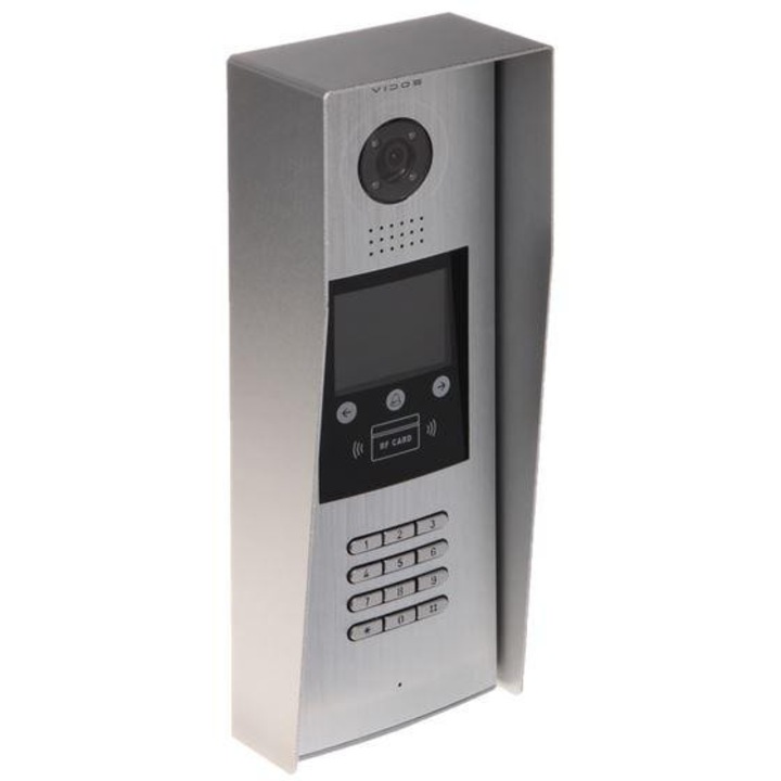 Statie de acces VIDOS DUO S1600, cu camera, cititor de proximitate, display LCD, 135x355mm