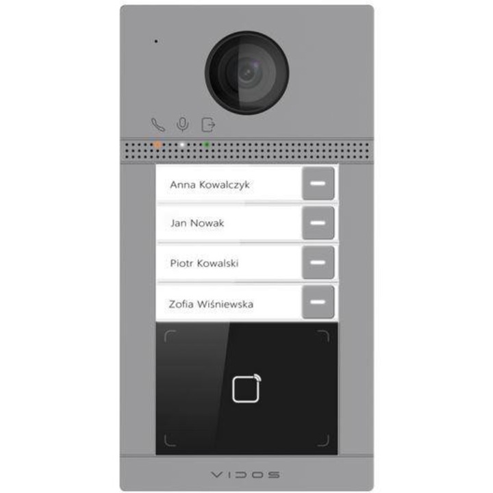Контролна станция, VIDOS ONE S2404-N, сребриста