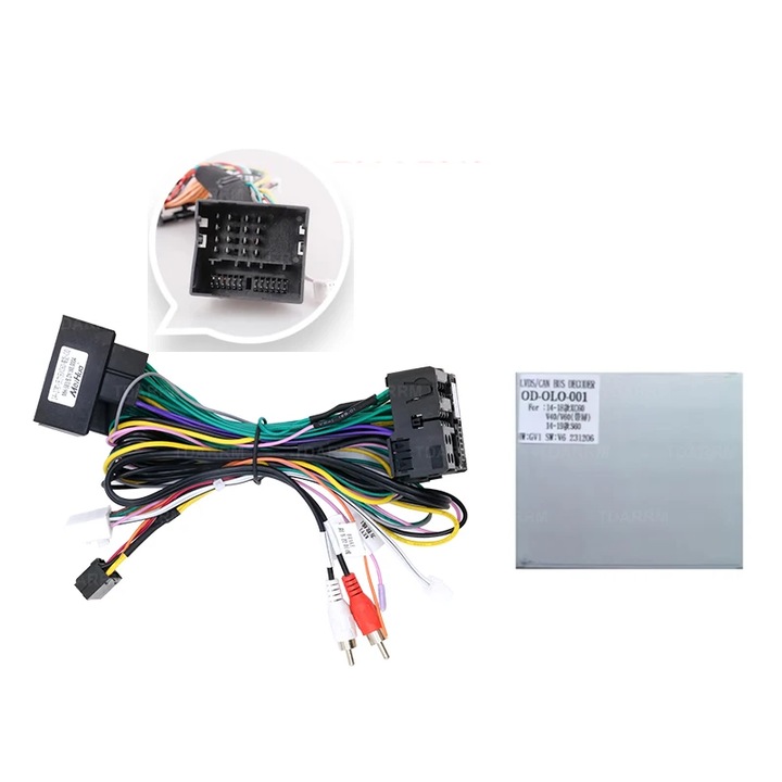 Cablaj adaptor AutoDrop pentru Navigatii multimedia Android Volvo XC60, 16 pin, cablaj alimentare, compatibilitate CANBUS