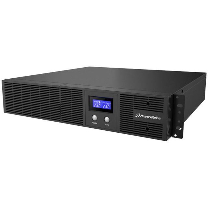 UPS PowerWalker VI 1200 RLE, 1200 VA, 720 W, fekete, 19"