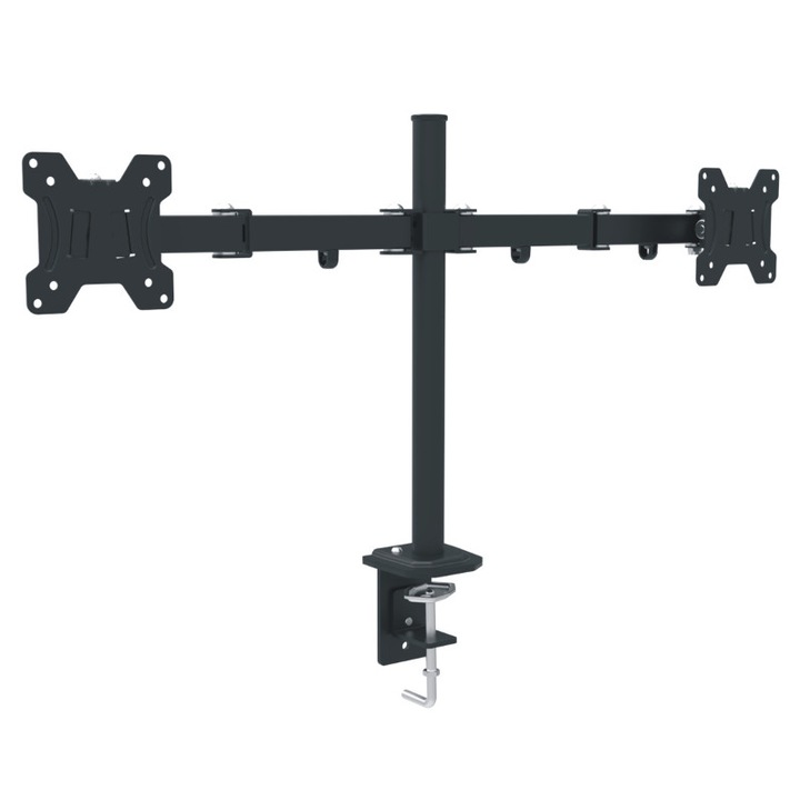 Стойка за 2 монитора за бюро Red Eagle Pixel Twin, 13-27 инча, Регулируема