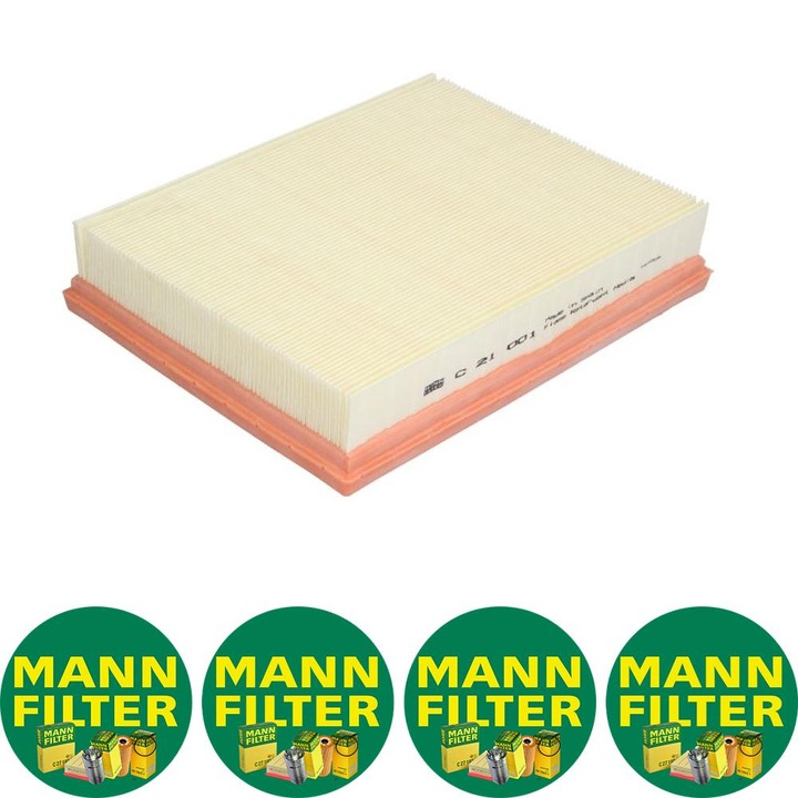 Filtru aer (element filtrant) Auto Mann Filter C 21 001 pentru MERCEDES X (470), NISSAN NAVARA NP300, RENAULT ALASKAN 2.3D 01.15, 4 stickere Mann Filru