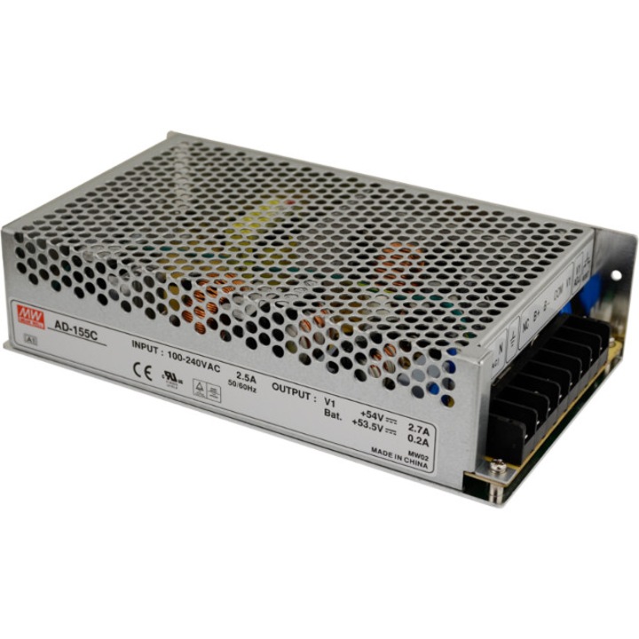 Mean Well AD-155C tápegységek, 54V, 2.7A, 110x199x50mm