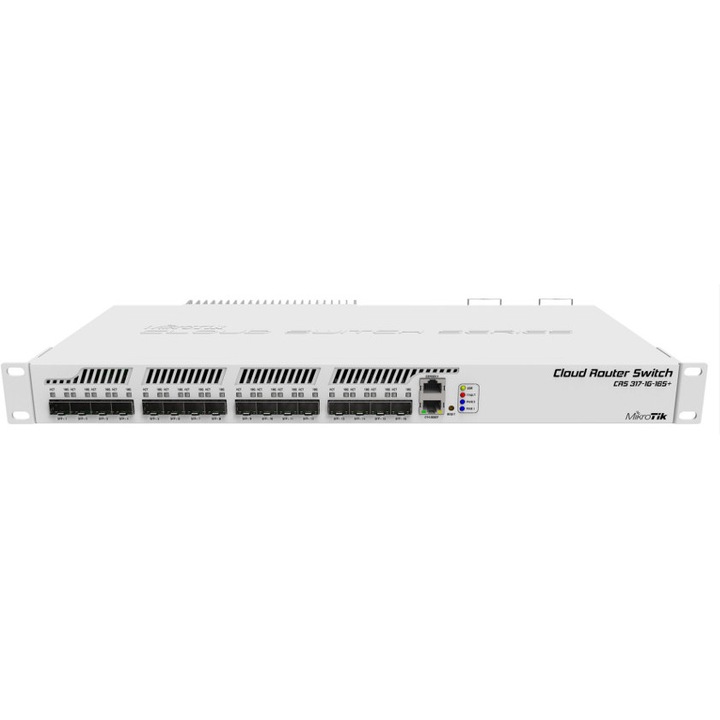 Switch fara management MikroTik CRS317-1G-16S+RM, 16 porturi SFP+, 800 MHz, 443x224x44mm