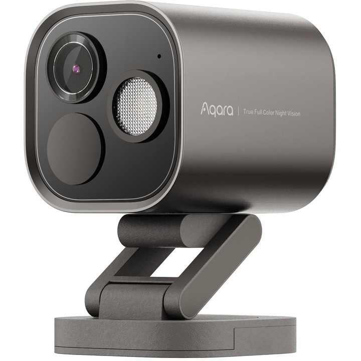 Camera de supraveghere, Aqara, CH-C07D, 2.6K, Wi-Fi, Zigbee, gri, 70.5x70.5x89mm