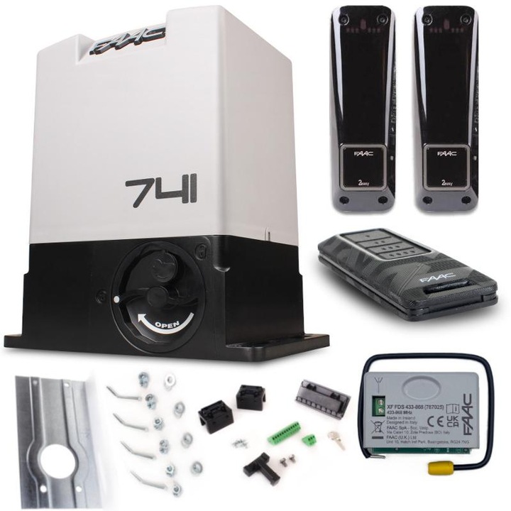 Set automatizare porti glisante Delta 3 FDS, FAAC, 900kg, 230V, mecanic