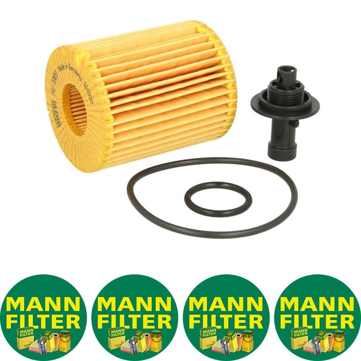 Filtru ulei Auto Mann Filter HU 7009 Z pentru LEXUS GS, GX, IS C, IS II, IS III, LS, PONTIAC VIBE, TOYOTA AURIS, AVENSIS, COROLLA, COROLLA VERSO, CROWN, FJ CRUISER, LAND CRUISER PRADO, MARK X I 1.8-5.0H 04.03, 4 stickere Mann Filru