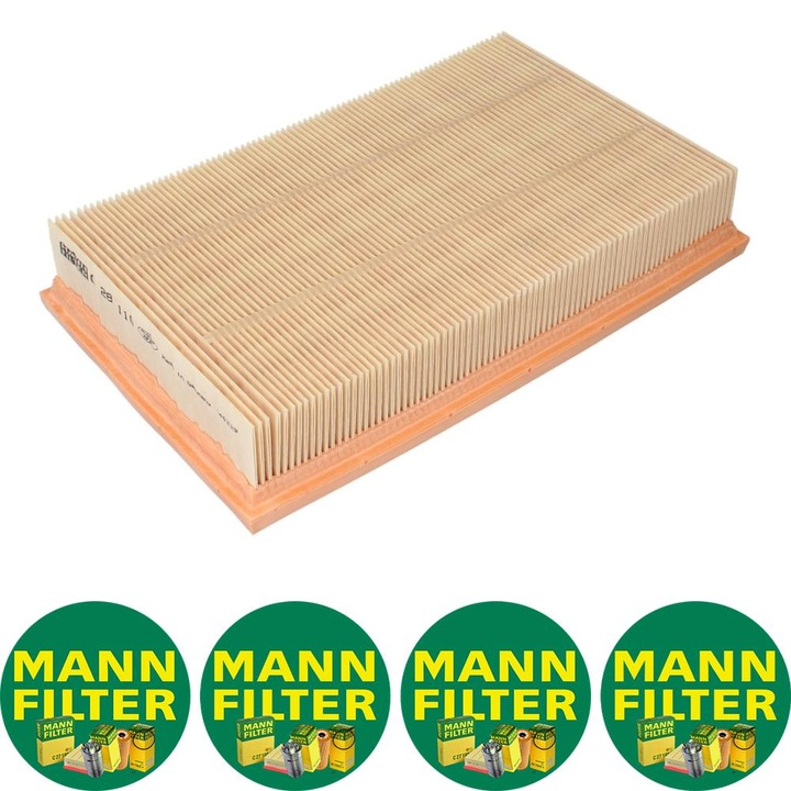 Filtru aer (element filtrant) Auto Mann Filter C 28 110 pentru VOLVO C30, S40 II, V50, FORD FOCUS C-MAX, FOCUS II, FOCUS II/KOMBI 1.6D/1.8D/2.0D 10.03-12.12, 4 stickere Mann Filru