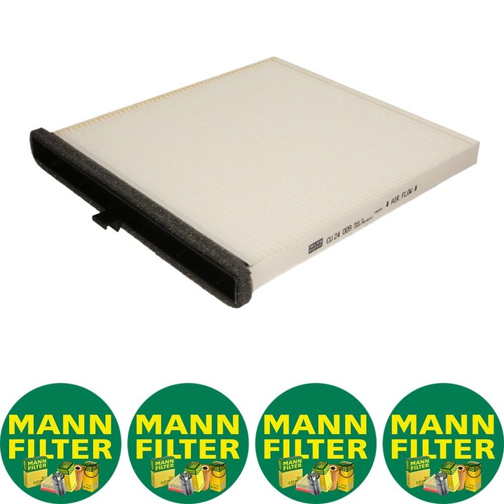 Filtru habitaclu Auto Mann Filter CU 24 009 pentru MAZDA 3, 3/HATCHBACK, 6, 6/KOMBI, CX-5 1.5-2.5H 11.11, 4 stickere Mann Filru
