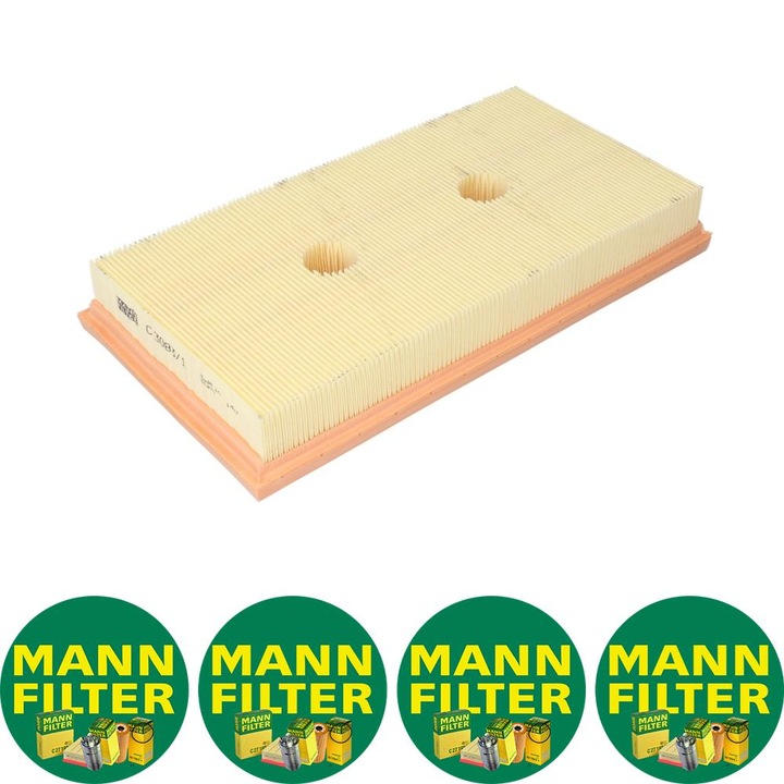 Filtru aer (element filtrant) Auto Mann Filter C 3083/1 pentru AUDI A3, SKODA OCTAVIA II, VW EOS, GOLF PLUS V, GOLF V, JETTA III, PASSAT B6, TOURAN 1.6 02.03-10.10, 4 stickere Mann Filru
