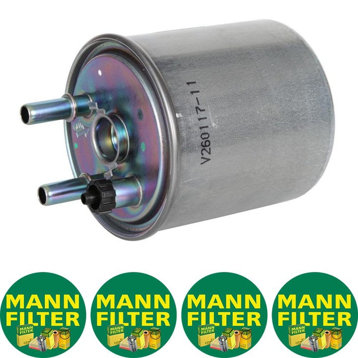 Filtru combustibil Auto Mann Filter WK 918/1 pentru RENAULT KANGOO BE BOP, KANGOO EXPRESS, KANGOO II, LAGUNA, LAGUNA III, TWINGO II 1.5D/2.0D/3.0D 03.07, 4 stickere Mann Filru