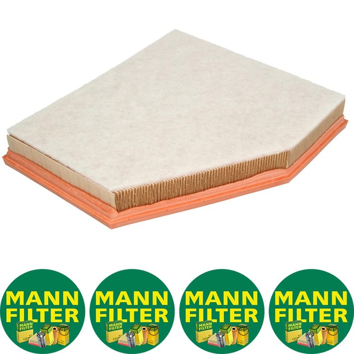 Filtru aer (element filtrant) Auto Mann Filter C 31 143 pentru BMW 5 (E60), 5 (E61), 6 (E63), 6 (E64) 2.0D/3.0D 09.04-12.10, 4 stickere Mann Filru