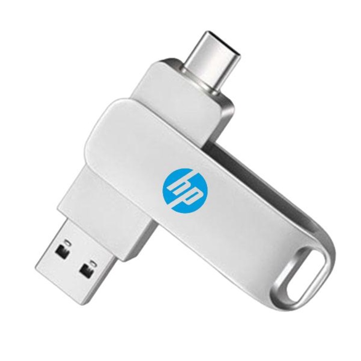 USB памет, HP, 4 TB, USB 3.0, метален дизайн, 65x19x9 мм, тегло 30 г
