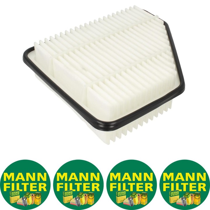 Filtru aer (element filtrant) Auto Mann Filter C 27 013 pentru TOYOTA AURIS, AVENSIS, COROLLA, VERSO 1.4D/2.0D/2.2D 10.06-12.18, 4 stickere Mann Filru