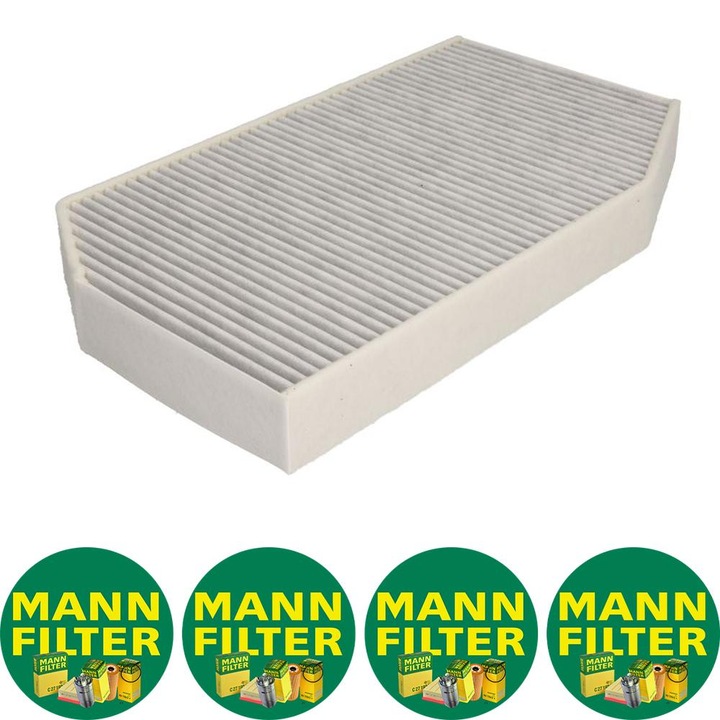 Filtru cabina with activated carbon, with polifenolAuto Mann Filter FP 38 004 pentru BMW 5 (G60, G90, G68), 5 (G61, G99), 7 (G70) 2.0DH-Electric 07.22, 4 stickere Mann Filru