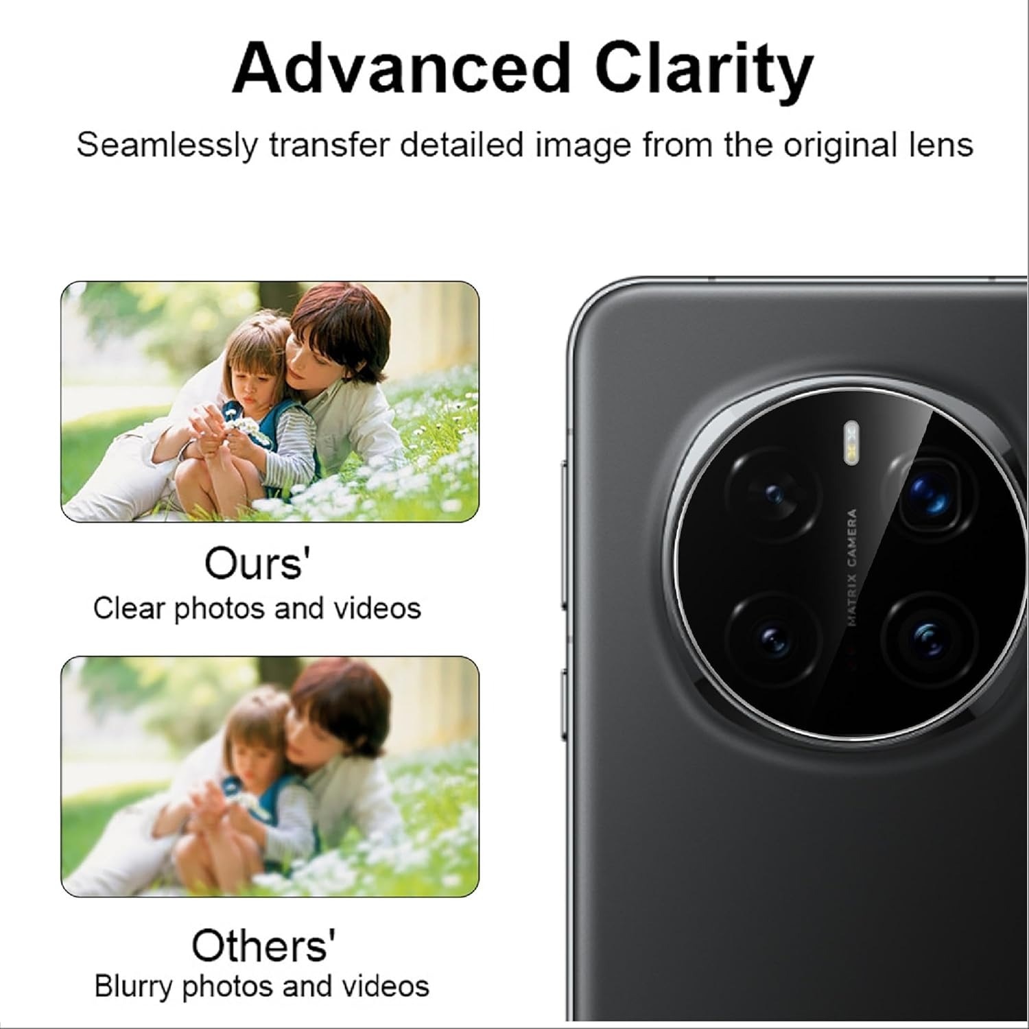 Set 2 Folii Protectie Camera din Sticla Securizata Transparenta pentru HONOR Magic 7 Pro, AntiShock, Grosime 0.2mm