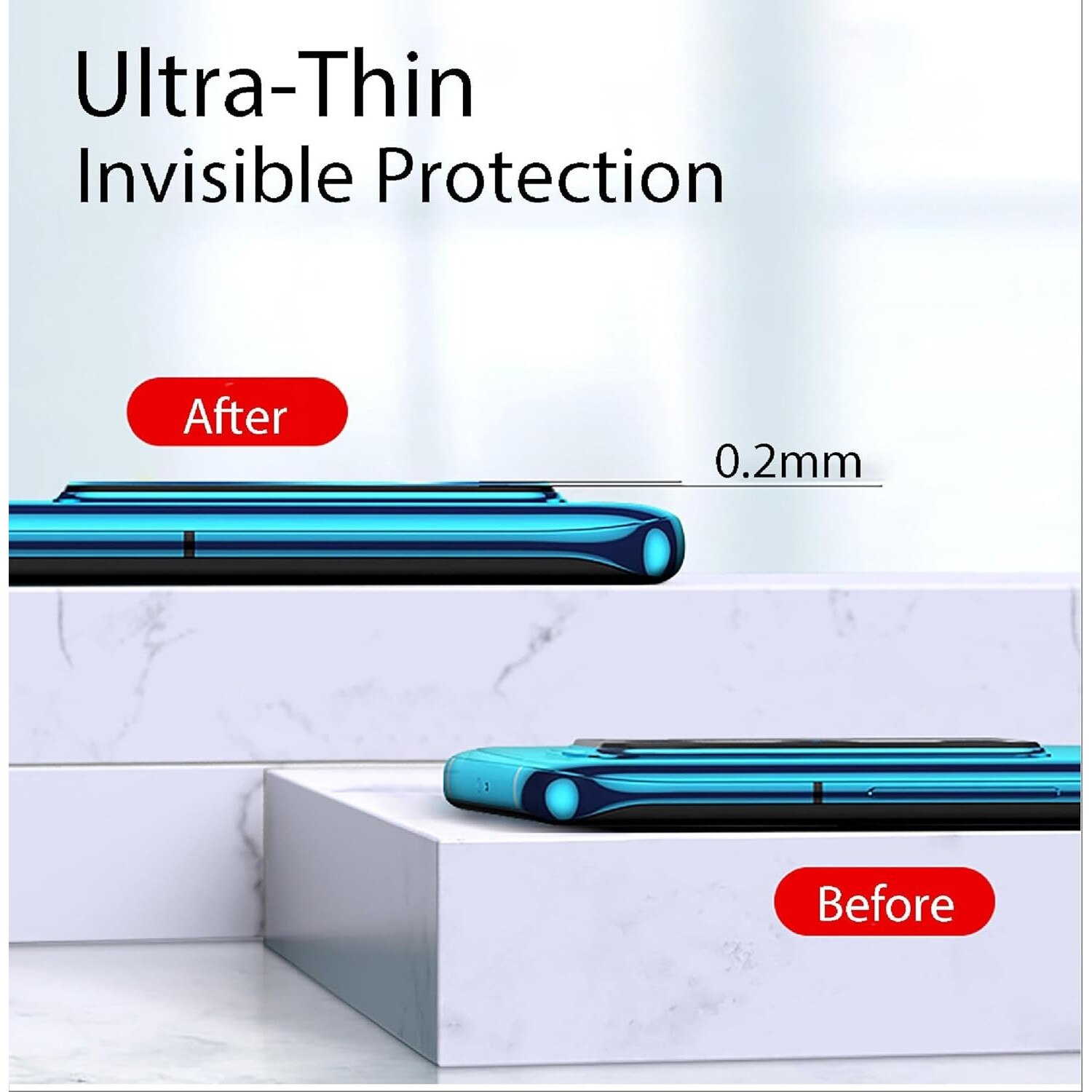 Set 2 Folii Protectie Camera din Sticla Securizata Transparenta pentru HONOR Magic 7 Pro, AntiShock, Grosime 0.2mm
