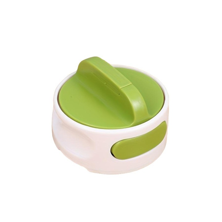 Desfacator de borcane, metal, verde/alb, manere ergonomice