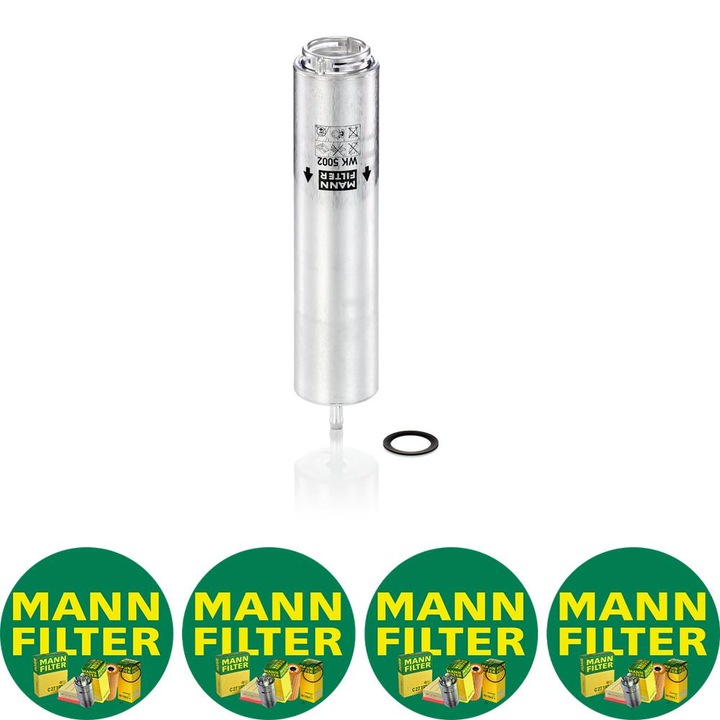 Üzemanyagszűrő (tömítéssel) Auto Mann Filter WK 5002 BMW 3 (E46) 3.0D 10.99-02.05, 4 Mann Filru matrica