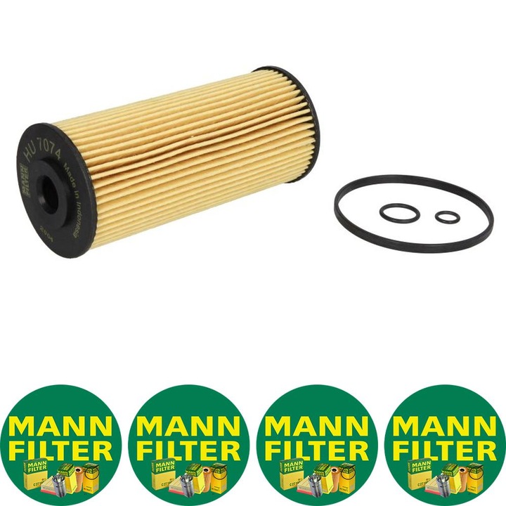 Filtru ulei (cartridge)Auto Mann Filter HU 7074 X pentru ISUZU FORWARD F, GRAFTER, N (5TH GENERATION), N (6TH GENERATION) 4HK1-XN-RZ4E-TC 10.05, 4 stickere Mann Filru