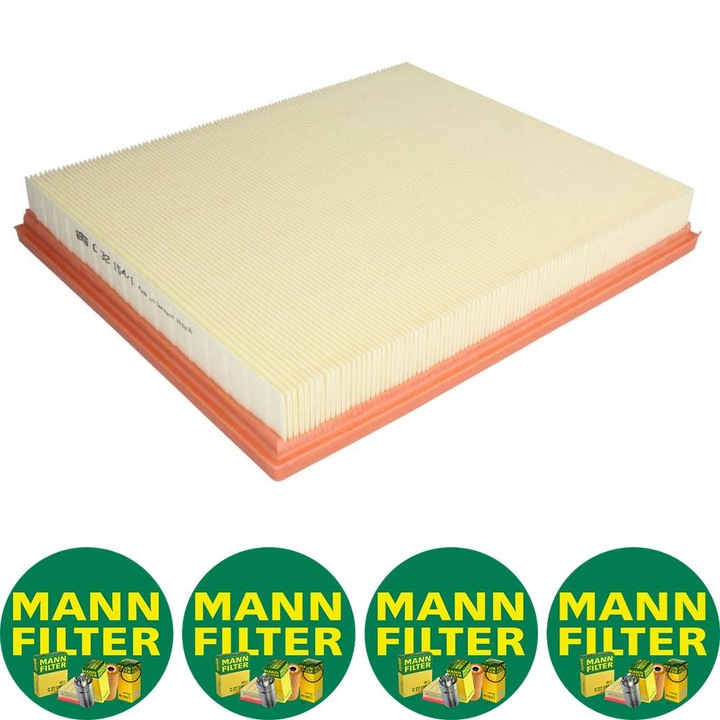 Filtru aer (element filtrant) Auto Mann Filter C 32 154/1 pentru NISSAN INTERSTAR, OPEL MOVANO A, RENAULT MASTER II, MASTER PRO 1.9D-2.8D 07.98, 4 stickere Mann Filru