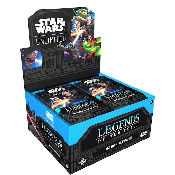 Разширение Fantasy Flight Games, Star Wars Unlimited, Legends of the Force, Display, 24 пакетчета, Английски, Многоцветен