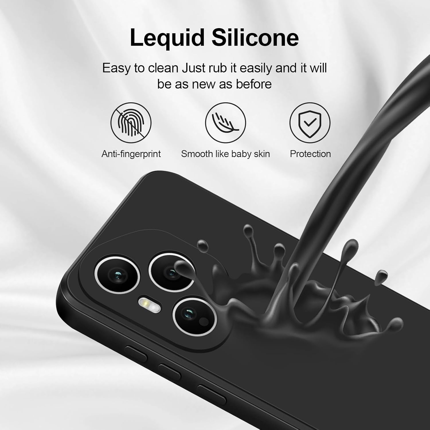 Husa Soft Touch, slim, ALC Mobile, anti soc, compatibila cu Honor 400 PRO, Negru Tpu