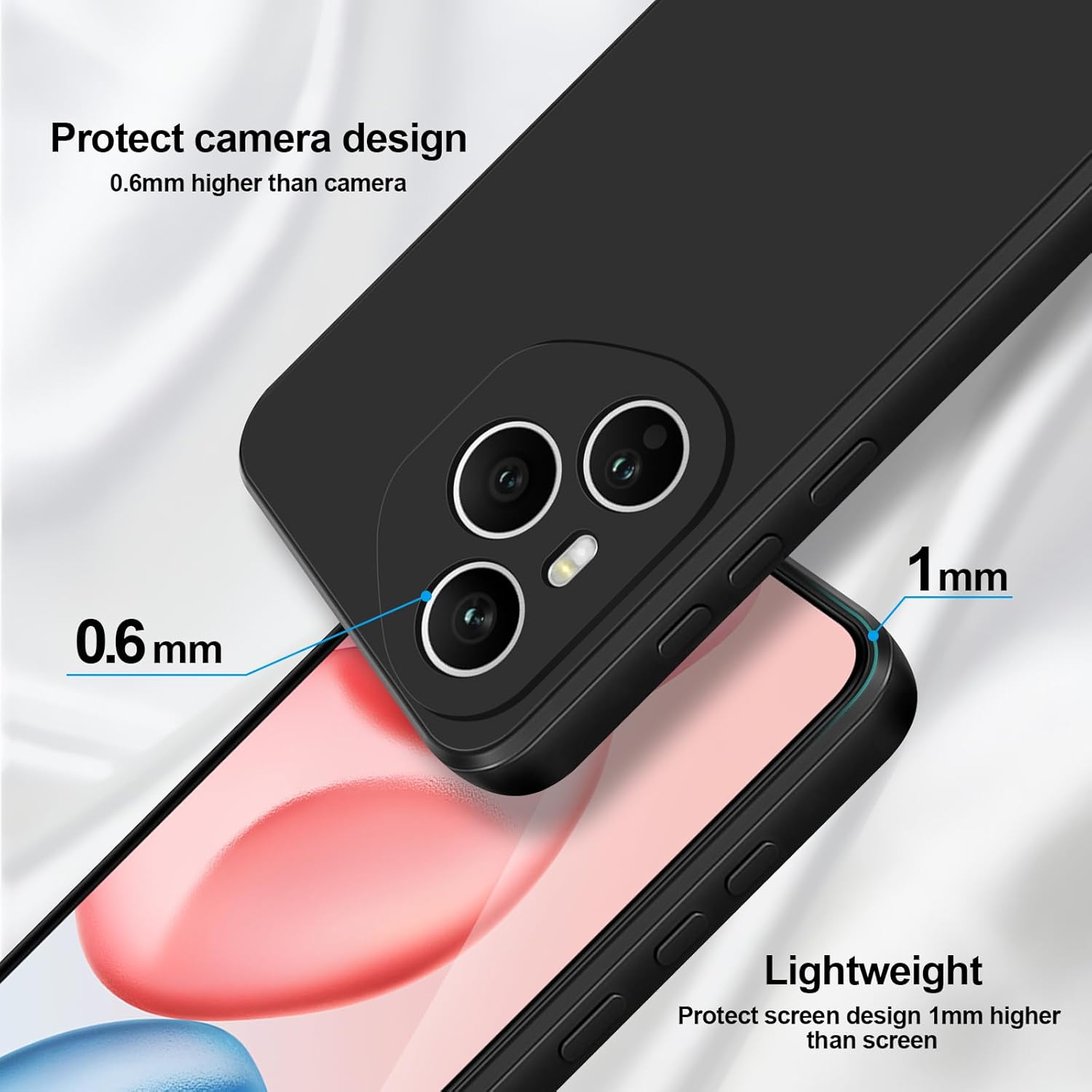 Husa Soft Touch, slim, ALC Mobile, anti soc, compatibila cu Honor 400 PRO, Negru Tpu
