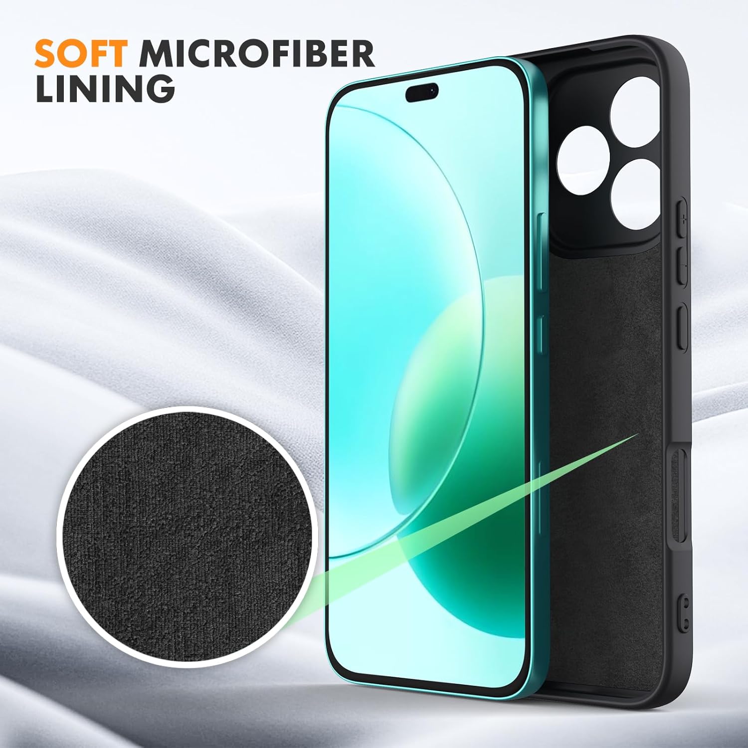Husa Soft Touch, slim, ALC Mobile, anti soc, compatibila cu Honor 400 Lite 5G, Negru Tpu
