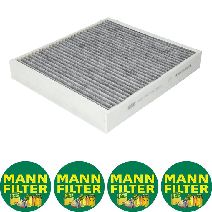 Filtru habitaclu cu carbon activat Auto Mann Filter CUK 26 010 pentru AUDI A1, SEAT IBIZA IV, IBIZA IV SC, IBIZA IV ST, IBIZA IV/HATCHBACK, TOLEDO IV, SKODA FABIA II, FABIA II PRAKTIK, FABIA III 1.0-2.0D 09.06-12.22, 4 stickere Mann Filru