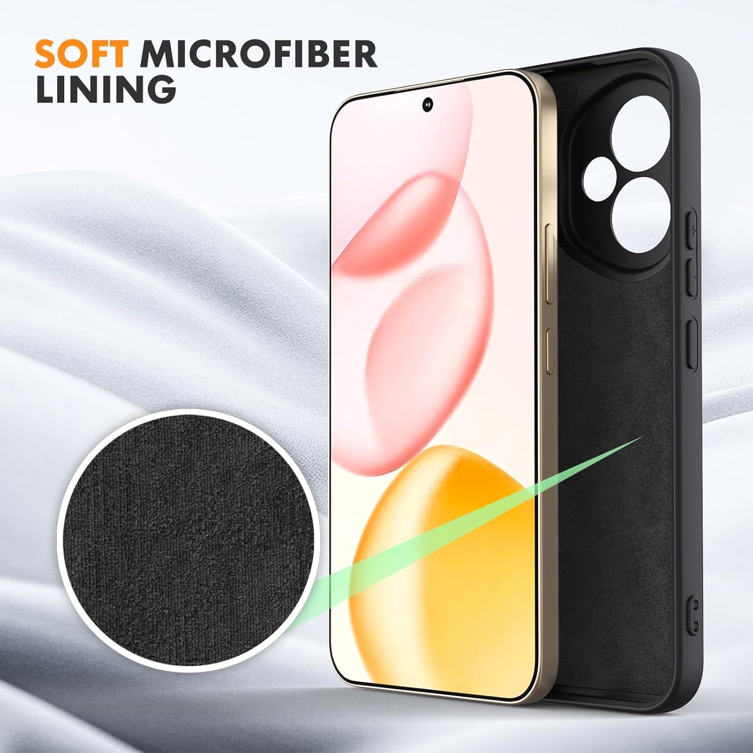 Husa Soft Touch, slim, ALC Mobile, anti soc, compatibila cu Honor 400 5G, Negru Tpu