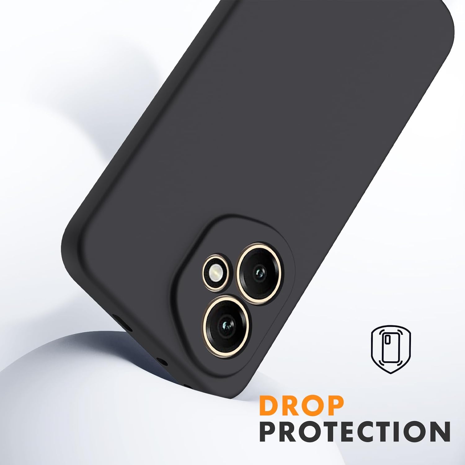 Husa Soft Touch, slim, ALC Mobile, anti soc, compatibila cu Honor 400 5G, Negru Tpu