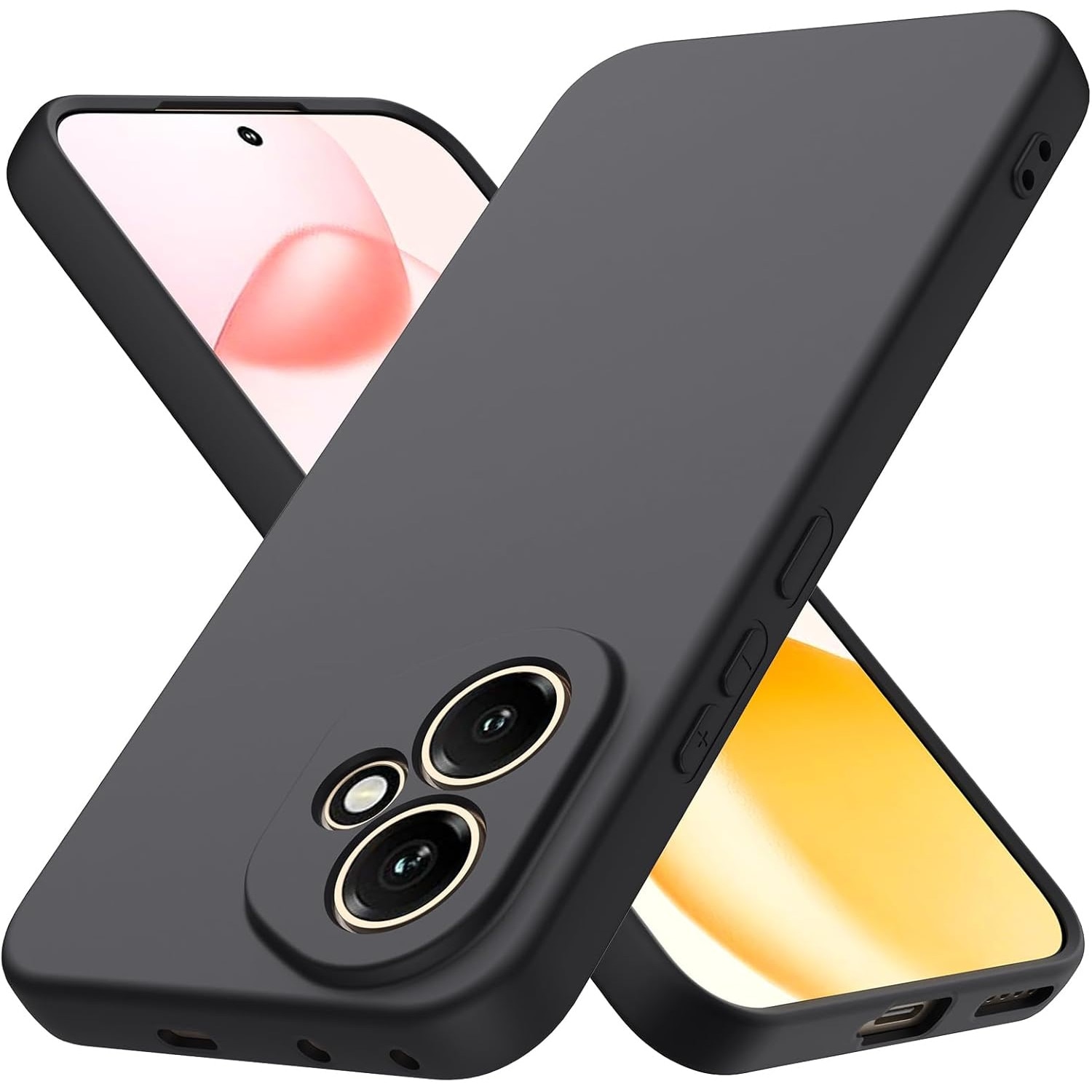 Husa Soft Touch, slim, ALC Mobile, anti soc, compatibila cu Honor 400 5G, Negru Tpu