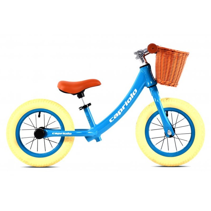 Capriolo GurGur alumínium kék futóbicikli kosárral
