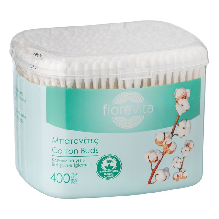 Betisoare igienice de bambus 400buc - fiorevita