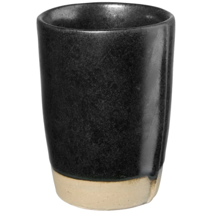 Cească cappuccino, ASA Selection, ceramica, negru, 5x7 cm