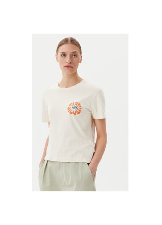 Quiksilver női póló, EQWZT03181, Biopamut, Bézs, Bézs