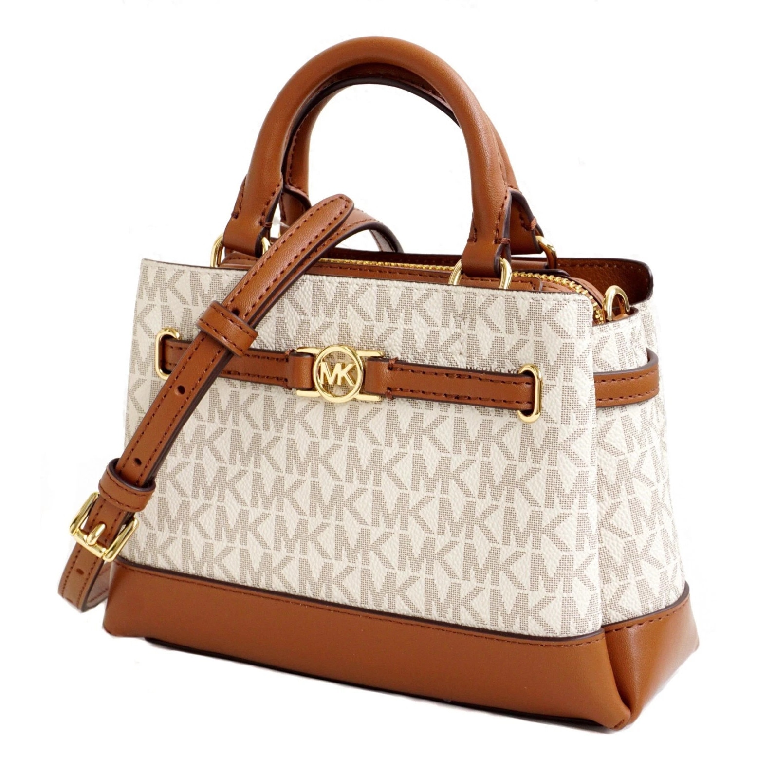 家具 MICHEAL KORS Geantă crossbody Laila foarte mică din piele granulată de culoare