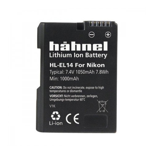 Acumulator Hahnel HL-EL14 Li-Ion cu Info Tech System tip Nikon EN-EL14 (7.4V / 1050mAh / 7.8Wh)