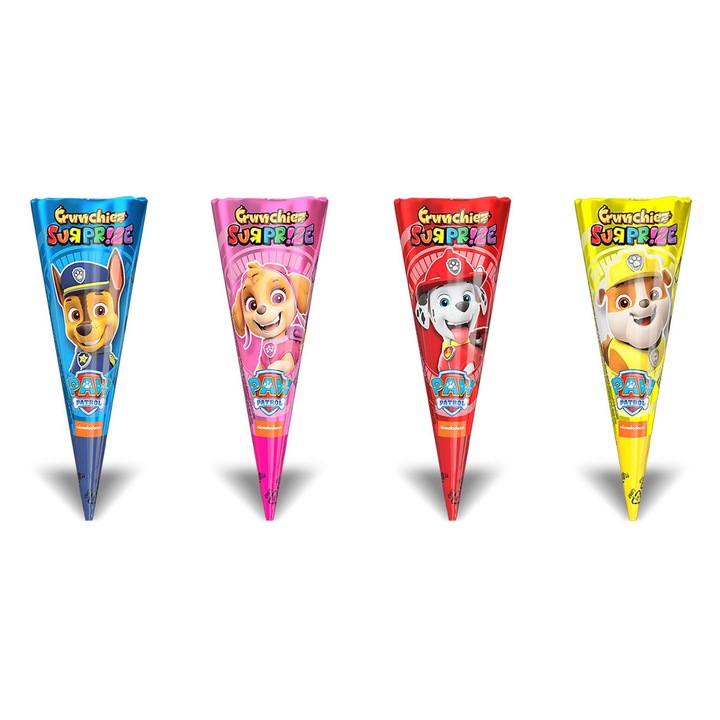 Napolitana cornet cu jucarie paw patrol 25g