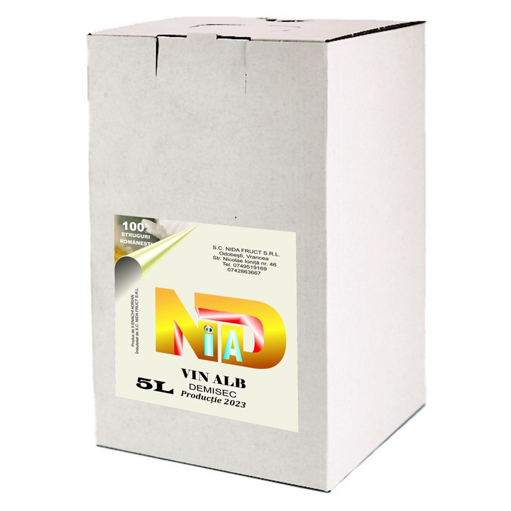 Vin Alb Demisec 5L