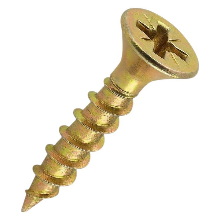 Set 200 Suruburi lemn, cap inecat, otel zincat 4X16 mm