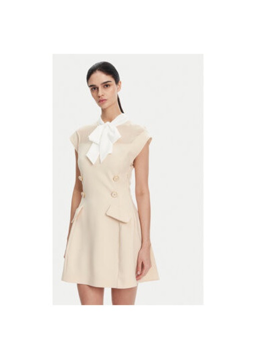 Imperial női ruha, AFJJJKP, poliészter, Ekrü