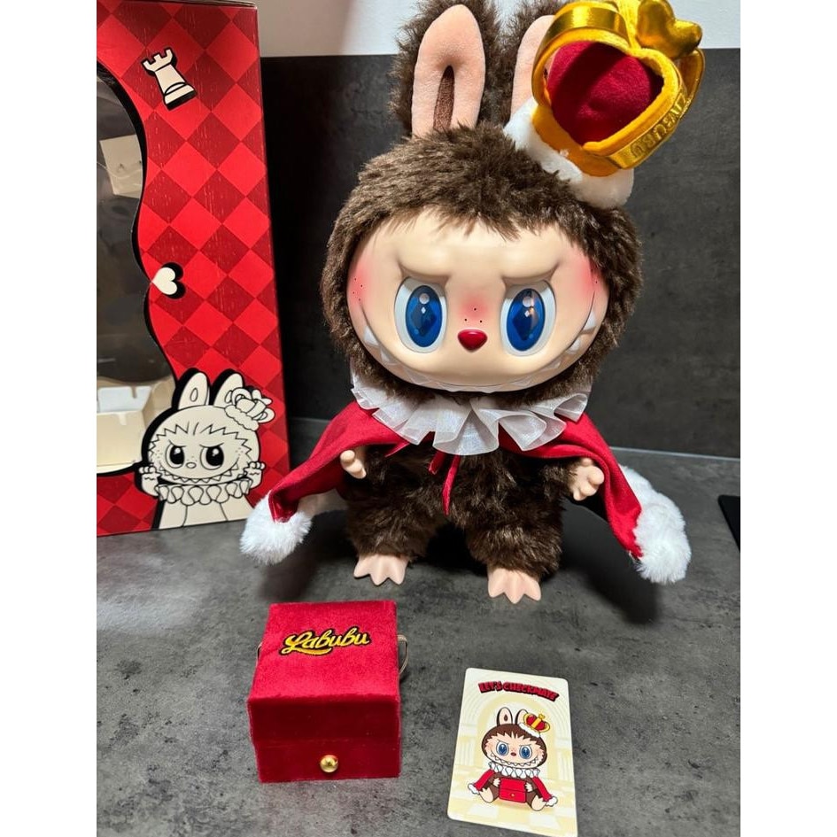 ぬいぐるみ Labubu king Jucarie Labubu original King red -contie cutie inel 40cm - eMAG.ro