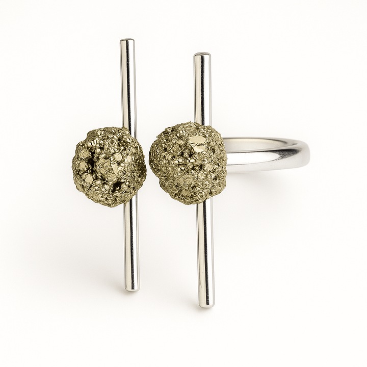 Inelul abilitatii si prosperitatii - Pirita naturala bruta