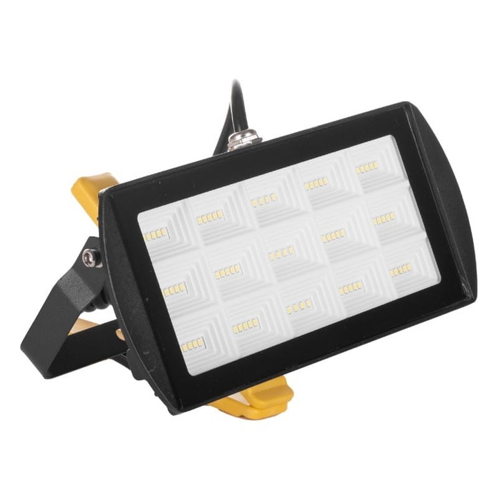 Proiector LED cu clema GERMINA GW-0037, 45W, 4500 lm, 6500K, IP56, pentru interior si exterior